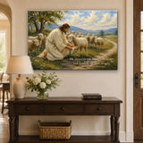 Bible verse wall art Psalm 147:3 Christian canvas about healing hope and God’s comfort