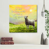 Psalm 147:3 He Heals the Brokenhearted Lamb of God Wall Art Canvas