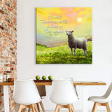 Psalm 147:3 He Heals the Brokenhearted Lamb of God Wall Art Canvas