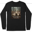 He Left the 99 to Rescue Me Jesus and Lost Sheep Long Sleeve Shirt Black / S