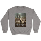 He Left the 99 to Rescue Me Jesus and Lost Sheep Sweatshirt Sport Grey / S