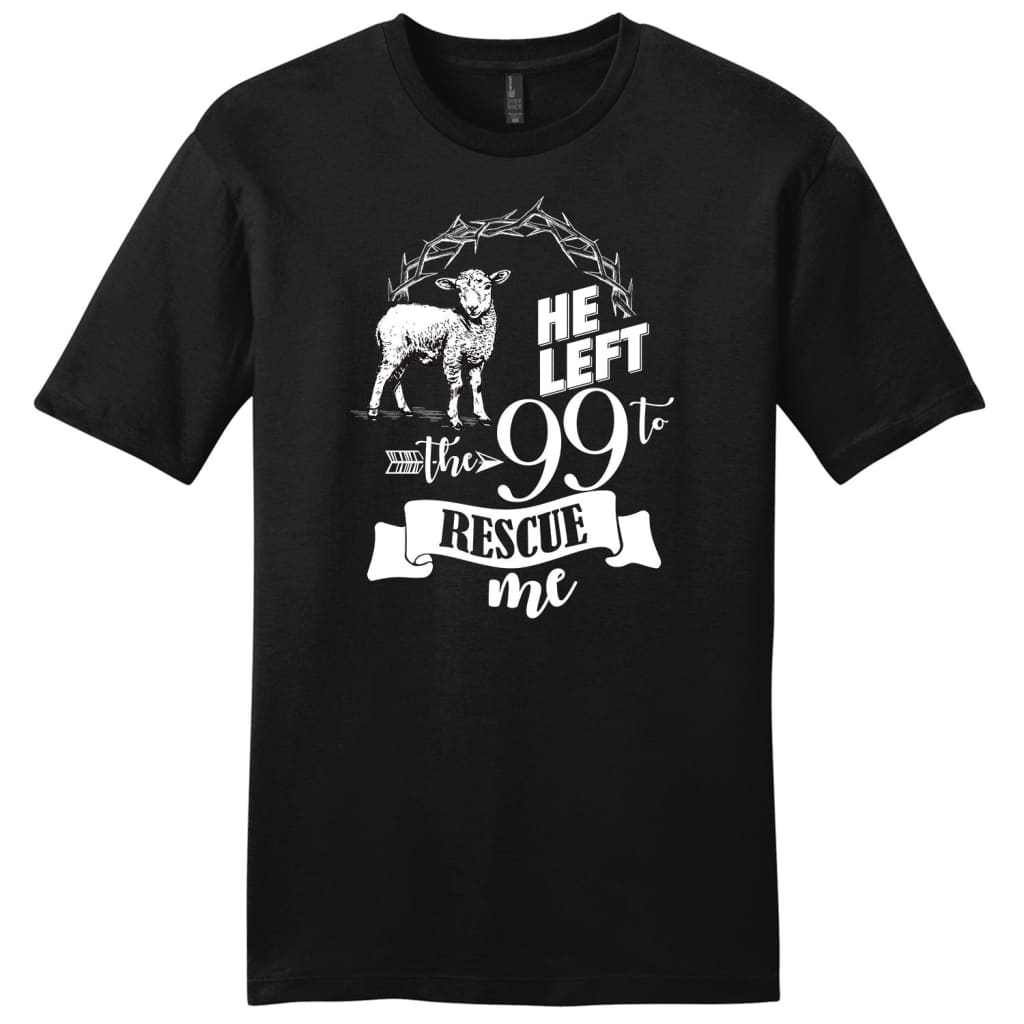He Left the 99 to Rescue Me Men’s t-shirt Black / S