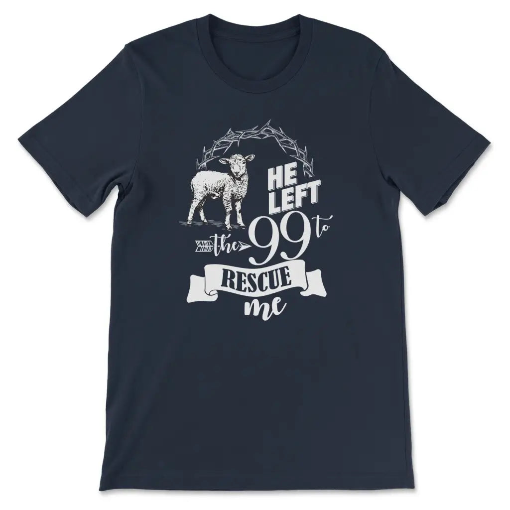 He Left the 99 to Rescue Me Women’s T-shirt Navy / S