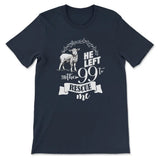 He Left the 99 to Rescue Me Women’s T-shirt Navy / S