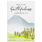 His mercies are new every morning great is thy faithfulness 2 panel wall art canvas
