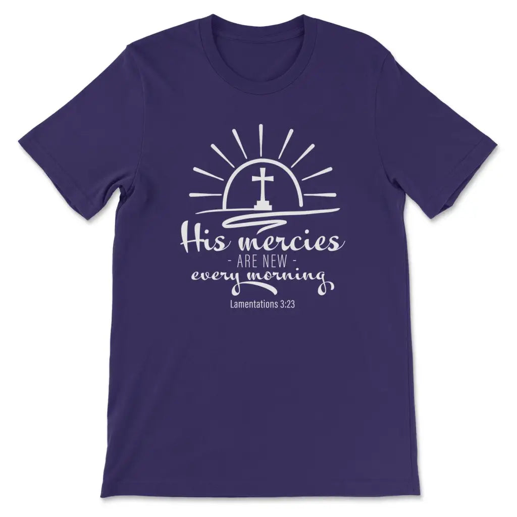 New Mercy Lamentations 3:22-23 Women T Shirt New Mercy Lamentations 3:22-23 Women T Shirt