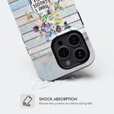 Hummingbird flowers Today I choose joy phone case