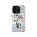 Hummingbird flowers Today I choose joy phone case iPhone 15 Pro / Tough