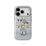 Hummingbird flowers Today I choose joy phone case iPhone 17 Pro / Tough Case