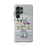 Hummingbird flowers Today I choose joy phone case Samsung Galaxy S25 Ultra / Tough Case