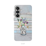 Hummingbird flowers Today I choose joy phone case Samsung Galaxy S26 Plus / Tough Case