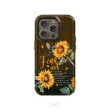 Fear Not for I Am With You Isaiah 41:10 Hummingbird Sunflower Phone Case iPhone 14 Pro / Tough