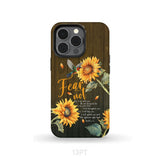 Fear Not for I Am With You Isaiah 41:10 Hummingbird Sunflower Phone Case iPhone 13 Pro / Tough