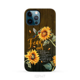 Fear Not for I Am With You Isaiah 41:10 Hummingbird Sunflower Phone Case iPhone 12 Pro Max / Tough