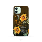Fear Not for I Am With You Isaiah 41:10 Hummingbird Sunflower Phone Case iPhone 12 / Tough