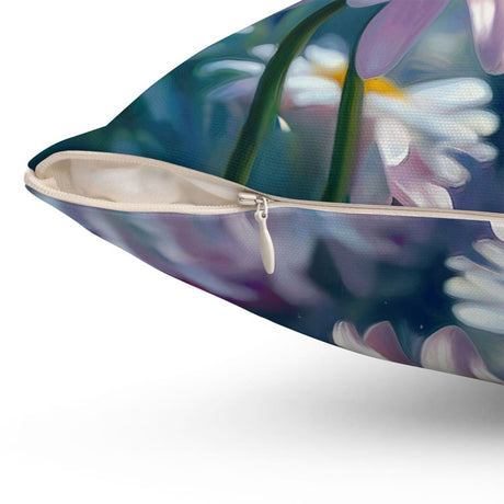 Today I Choose Joy James 1:2 Hummingbird With Daisies Throw Pillow