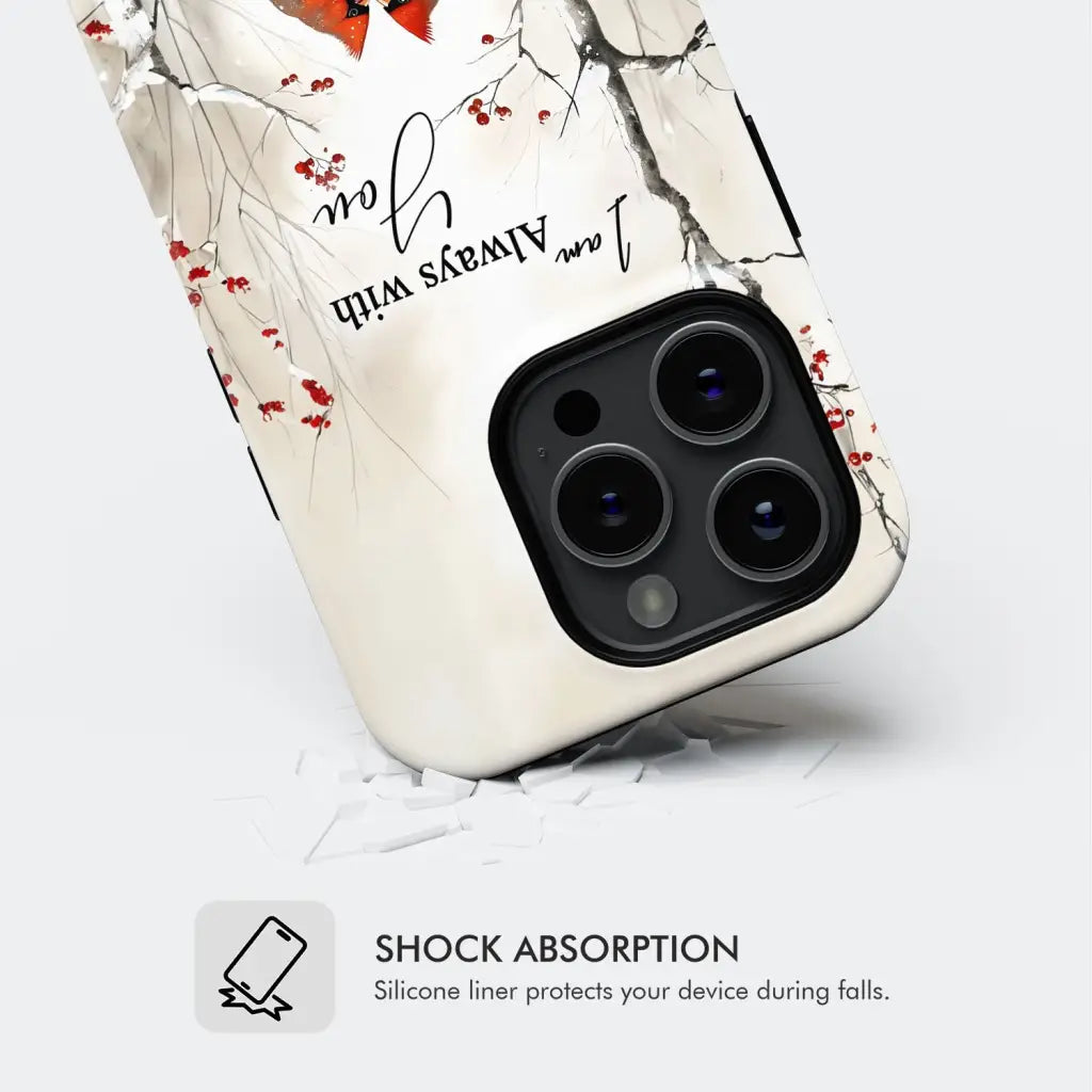 I Am Always With You Cardinals In Winter Christian Phone Case