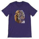 I Am No Longer A Slave To Fear I Am A Child Of God T-shirt Team Purple / S