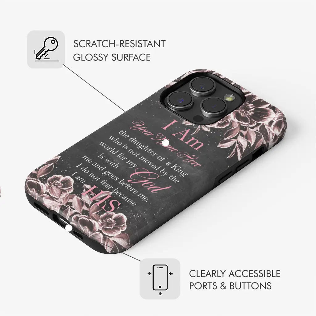 Personalized Daughter Of A King Phone Case - Custom Name Phone