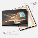 I Am The Resurrection And The Life Easter John 11:25 Wall Art Canvas