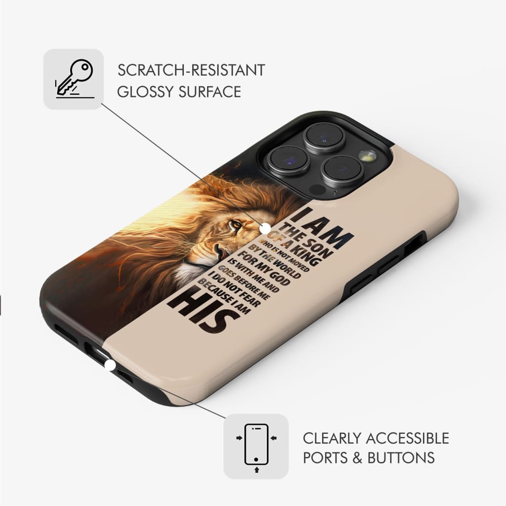 I am the son of a King phone case
