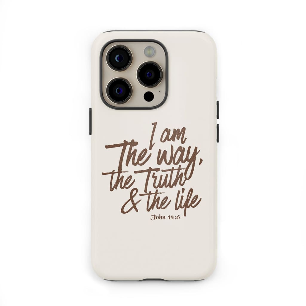 I am the way truth and life John 14:6 Bible verse phone case