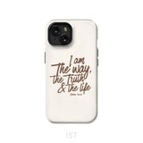 I am the way truth and life John 14:6 Bible verse phone case iPhone 15 / Tough