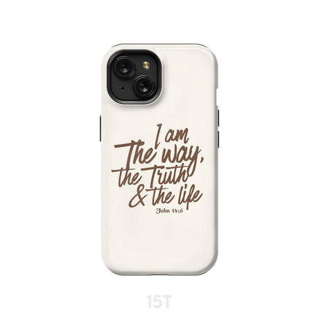 I am the way truth and life John 14:6 Bible verse phone case iPhone 15 / Tough