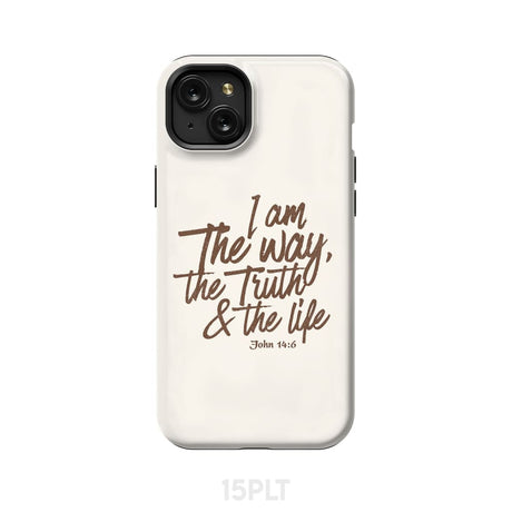 I am the way truth and life John 14:6 Bible verse phone case iPhone 15 Plus / Tough