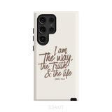 I am the way truth and life John 14:6 Bible verse phone case Samsung Galaxy S24 Ultra / Tough