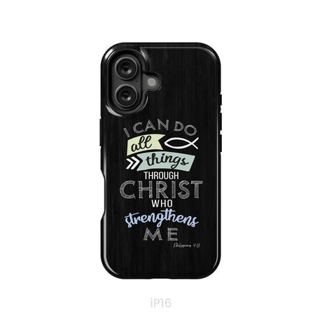 I can do all things through Christ Philippians 4:13 Bible verse phone case iPhone 16 / Tough Case