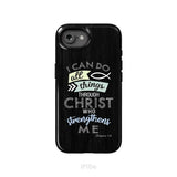 I can do all things through Christ Philippians 4:13 Bible verse phone case iPhone 16e / Tough Case