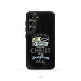 I can do all things through Christ Philippians 4:13 Bible verse phone case Samsung Galaxy S23 (Not for S23 FE) / Tough