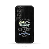 I can do all things through Christ Philippians 4:13 Bible verse phone case Samsung Galaxy S23 Plus / Tough Case