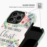 I can do all things through Christ Philippians 4:13 KJV phone case Christian cases