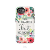 I can do all things through Christ Philippians 4:13 KJV phone case Christian phone cases iPhone 16e / Tough Case