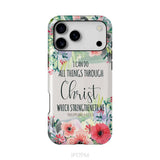 I can do all things through Christ Philippians 4:13 KJV phone case Christian phone cases iPhone 17 Pro Max / Tough Case