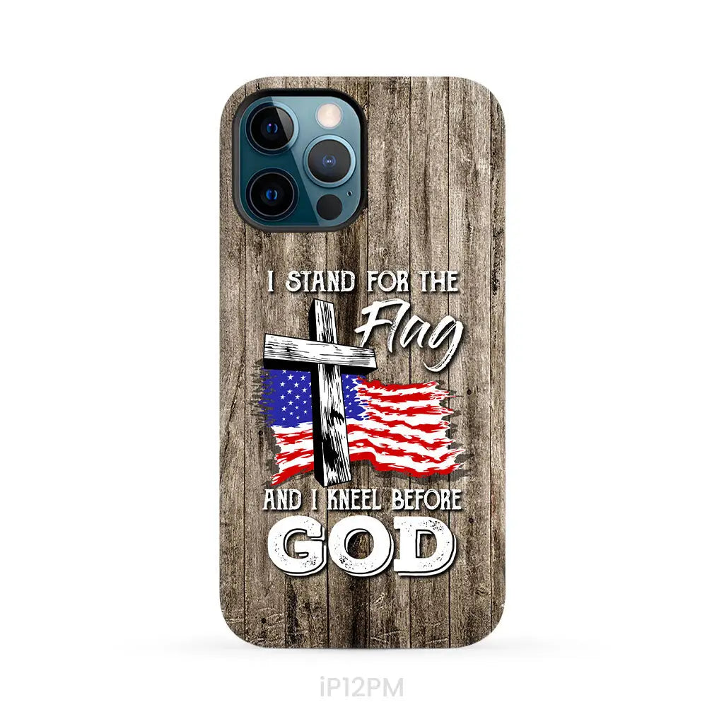 I stand for the flag and I kneel before God phone case iPhone 12 Pro Max / Tough Case