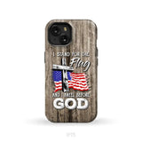 I stand for the flag and I kneel before God phone case iPhone 15 / Tough Case