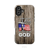 I Stand For The Flag And I Kneel Before God Phone Case iPhone 16 Plus / Tough Case