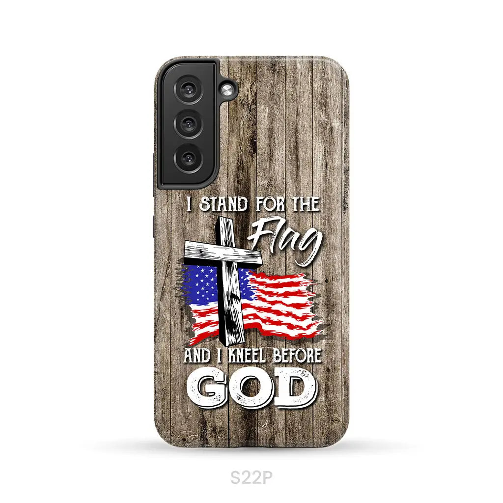 I stand for the flag and I kneel before God phone case Samsung Galaxy S22 Plus / Tough Case