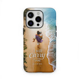 I Will Carry You – Jesus Carrying Elderly Woman Isaiah 46:4 Christian Phone Case