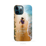 I Will Carry You – Jesus Carrying Elderly Woman Isaiah 46:4 Christian Phone Case iPhone 12 Pro Max / Tough Case