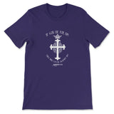If God Be For Us Romans 8:31 Bible Verse T-shirt Team Purple / S