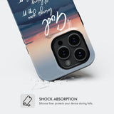 If God brings you to it he will bring through phone case Christian cases