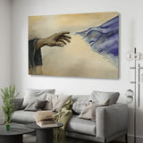 "If Only I Could Touch The Hem Of His Garment" Christian wall art, inspired by biblical faith and healing.