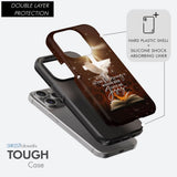 Inspirational phone case featuring the phrase "In the Morning When I Rise Give Me Jesus," ideal for Christian encouragement.