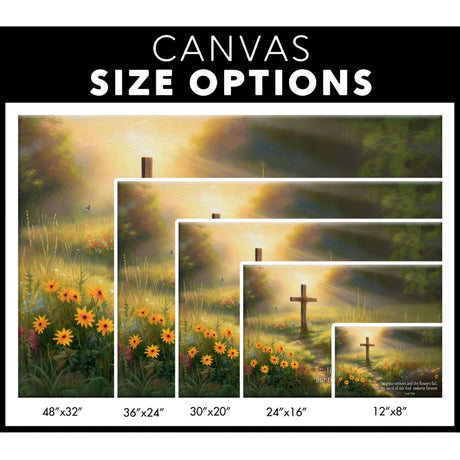 Canvas options - Religious wall art canvas with Isaiah 40:8, "The Word of Our God Endures Forever," perfect for Christian homes.