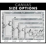 Christian gifts featuring "It Is Well With My Soul," a modern canvas design for home decor or special occasions / canvas size options.