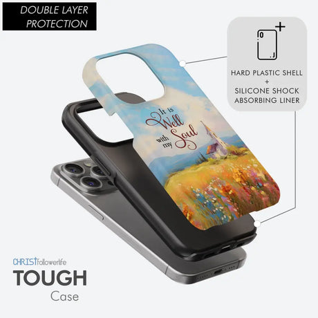 It is Well With My Soul Church Art Phone Case